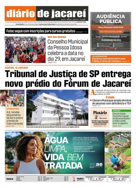 De 25 a 31 de outubro de 2025