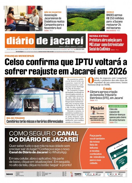 De 01 a 07 de novembro de 2025