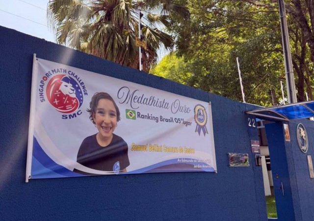 Aluno de Jacareí brilha em ranking para Olimpíada de Matemática de Singapura