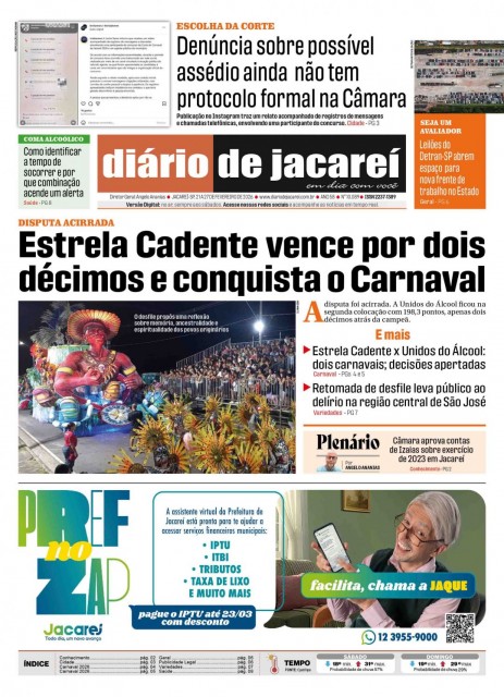 De 21 a 27 de fevereiro de 2026