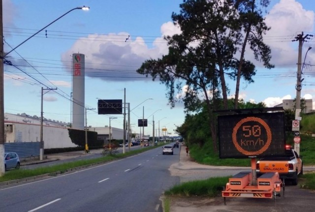 Avenida mais perigosa de Jacareí tem novo limite e radares ampliados