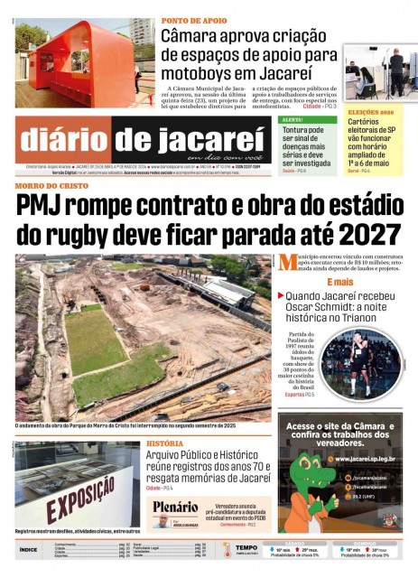 De 25 de abril a 01 de maio de 2026