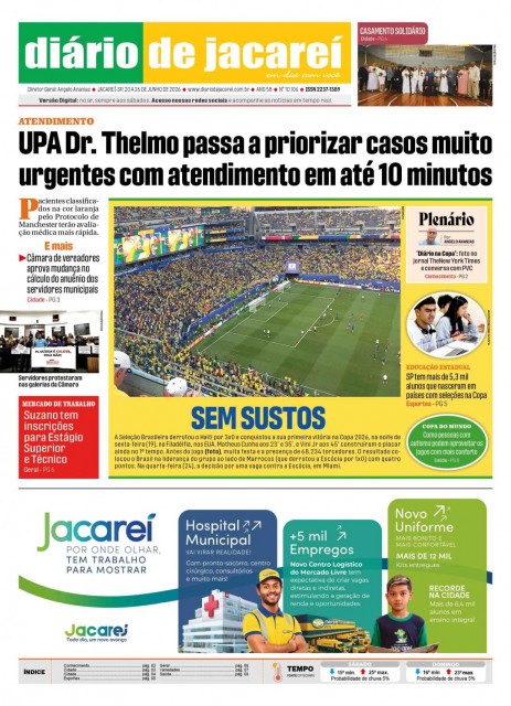 De 20 a 26 de junho de 2026