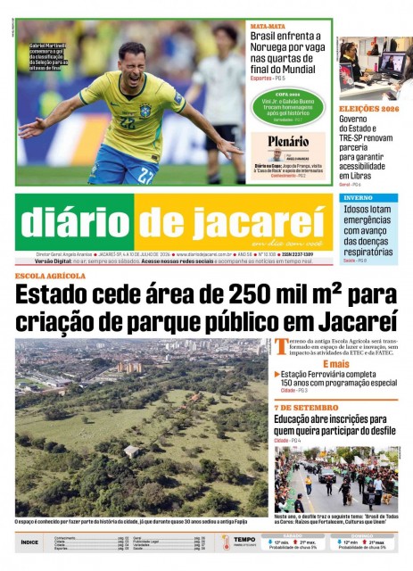 04 a 10 de julho de 2026