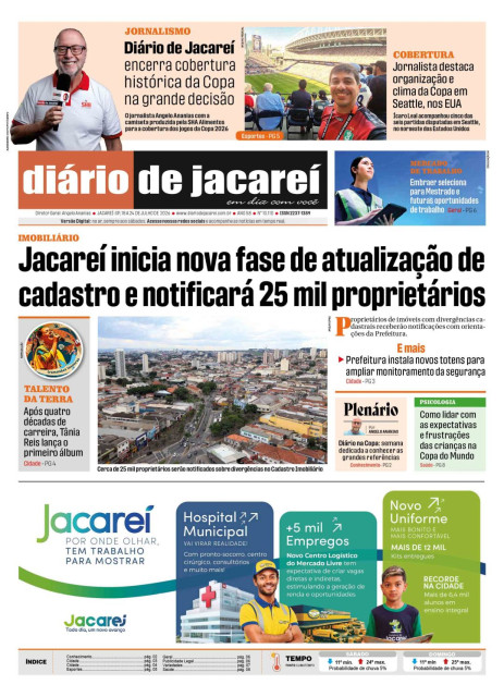 De 18 a 24 de julho de 2026