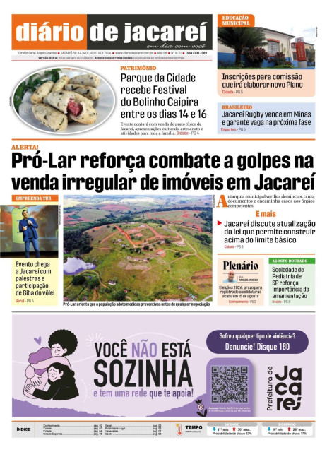 De 08 a 14 de agosto de 2026