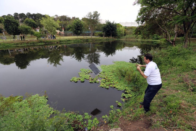 Lago do Califórnia recebe sistema para melhorar qualidade da água