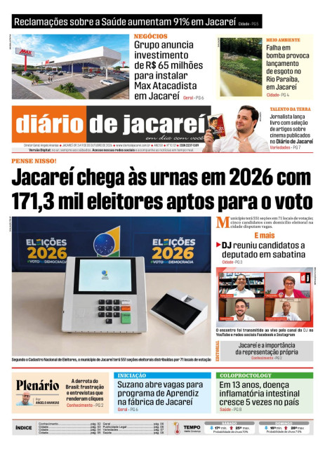 De 03 a 09 de outubro de 2026