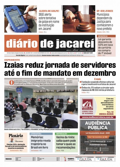 De 02 a 08 de novembro de 2024