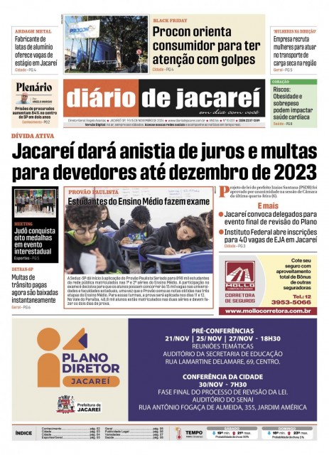 De 09 a 15 de novembro de 2024