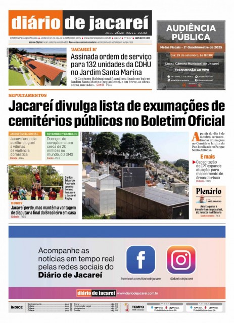 De 20 a 26 de setembro de 2025